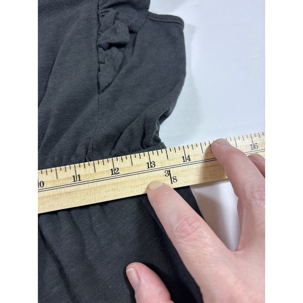 BA&SH Tank Maxi Dress Black Small V-back Ruffle - Picture 8 of 10